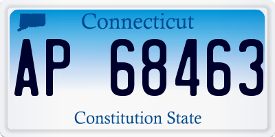 CT license plate AP68463