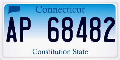 CT license plate AP68482