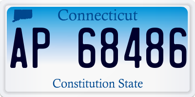 CT license plate AP68486