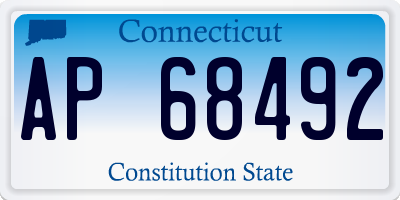 CT license plate AP68492