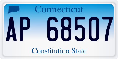 CT license plate AP68507