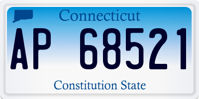 CT license plate AP68521