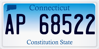 CT license plate AP68522