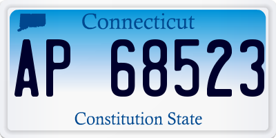 CT license plate AP68523
