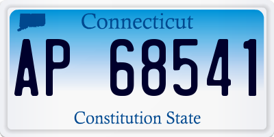 CT license plate AP68541