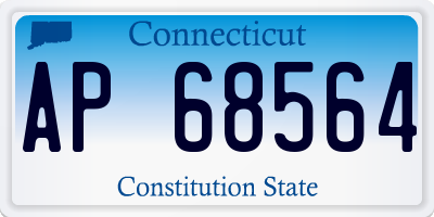 CT license plate AP68564