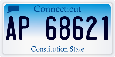CT license plate AP68621