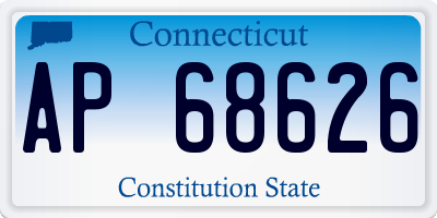 CT license plate AP68626