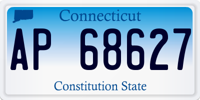 CT license plate AP68627