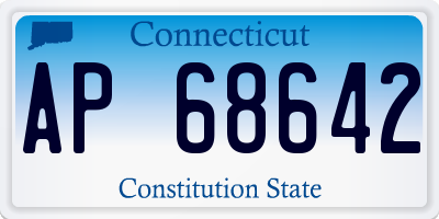 CT license plate AP68642