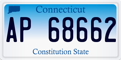 CT license plate AP68662