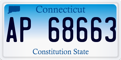 CT license plate AP68663