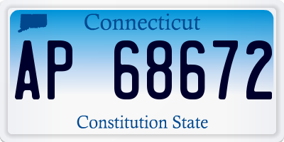 CT license plate AP68672