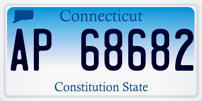 CT license plate AP68682