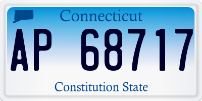 CT license plate AP68717