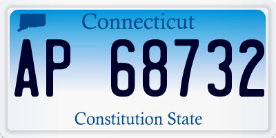 CT license plate AP68732