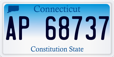 CT license plate AP68737
