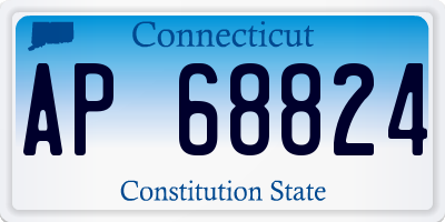 CT license plate AP68824