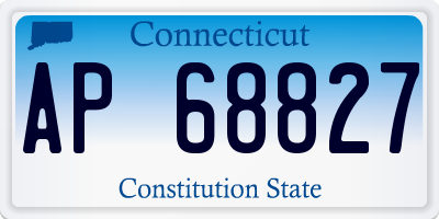CT license plate AP68827