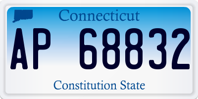 CT license plate AP68832