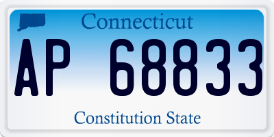CT license plate AP68833