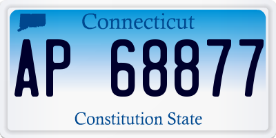 CT license plate AP68877
