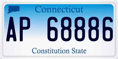 CT license plate AP68886