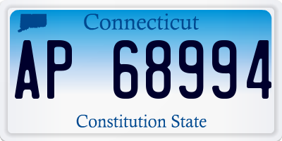 CT license plate AP68994