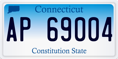 CT license plate AP69004