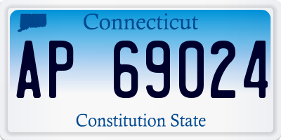 CT license plate AP69024