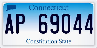 CT license plate AP69044