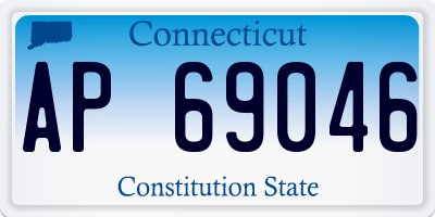 CT license plate AP69046