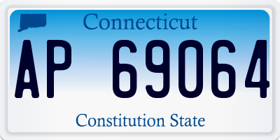 CT license plate AP69064