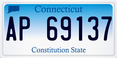 CT license plate AP69137