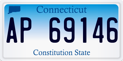 CT license plate AP69146