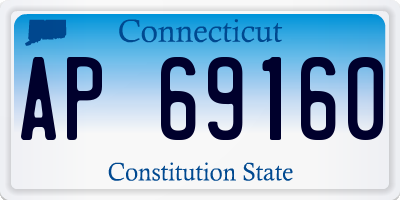 CT license plate AP69160