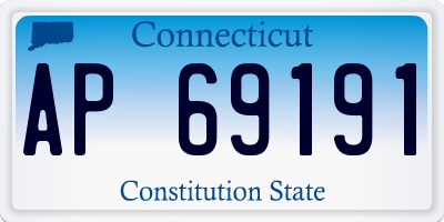 CT license plate AP69191