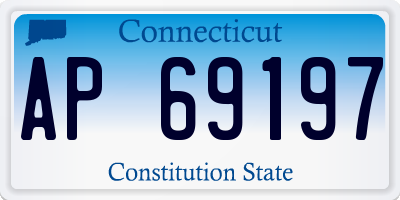 CT license plate AP69197