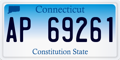 CT license plate AP69261