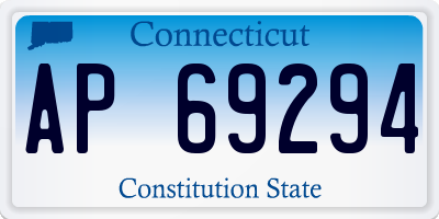 CT license plate AP69294
