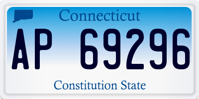CT license plate AP69296