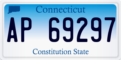 CT license plate AP69297