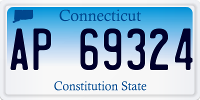 CT license plate AP69324
