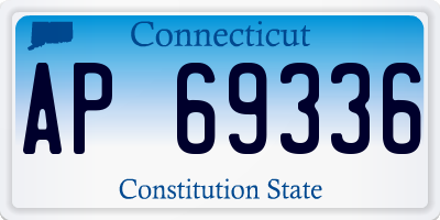 CT license plate AP69336