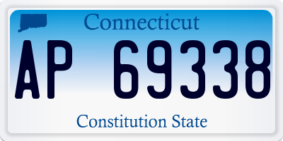 CT license plate AP69338