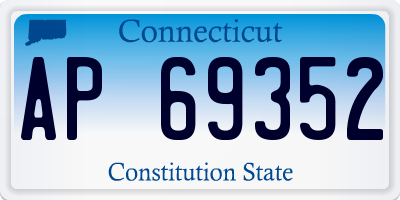 CT license plate AP69352