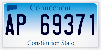 CT license plate AP69371