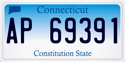 CT license plate AP69391