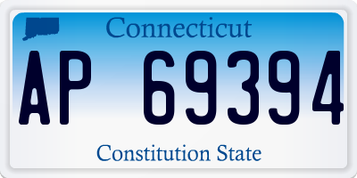 CT license plate AP69394