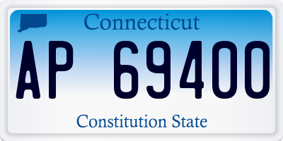 CT license plate AP69400